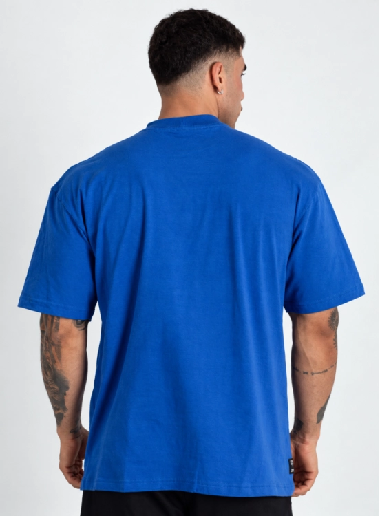 Camiseta Oversized Mid Logo Azul Produto Camiseta Oversized Mid Logo Azul