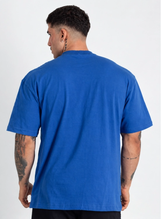 Camiseta Oversized Mid Logo Azul Produto Camiseta Oversized Mid Logo Azul