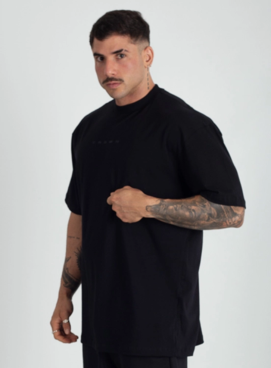Camiseta Oversized Neutral Preta Produto Camiseta Oversized Neutral Preta