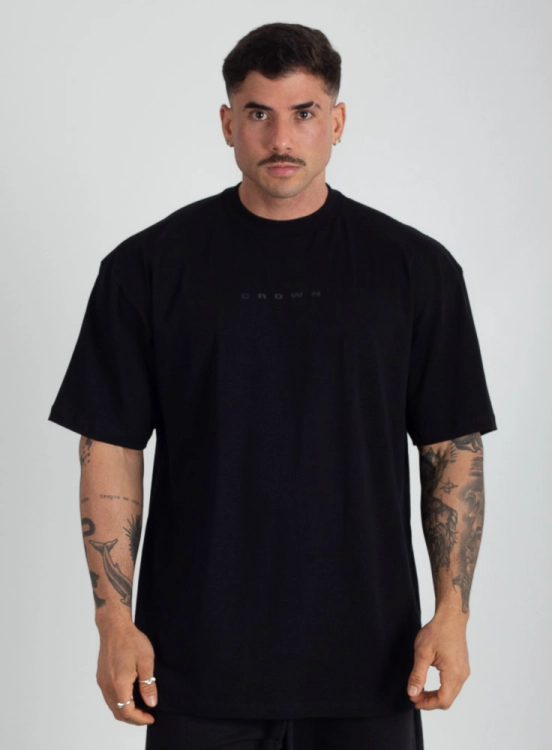 Camiseta Oversized Neutral Preta Produto Camiseta Oversized Neutral Preta