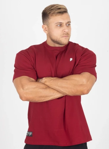 Camiseta Oversized Bordô Original Crown Training Produto Camiseta Oversized Bordô Original Crown Training