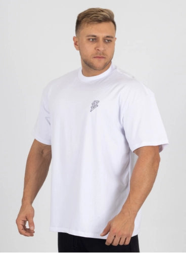 Camiseta Oversized Branca Poseidon Crown Training Produto Camiseta Oversized Branca Poseidon Crown Training