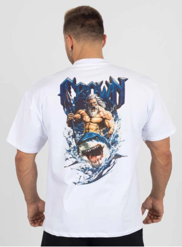 Camiseta Oversized Poseidon Branca