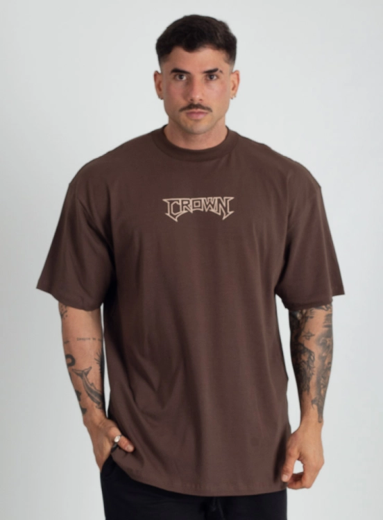 Camiseta Oversized Scorpion Marrom Produto Camiseta Oversized Scorpion Marrom
