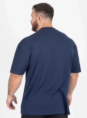 Camiseta Oversized Shock Azul Marinho