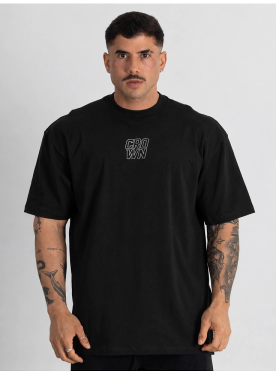 Camiseta Oversized Static Bolt Preta Produto Camiseta Oversized Static Bolt Preta