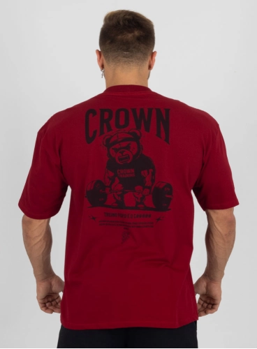Camiseta Oversized Bordô Treino Fofo Produto Camiseta Oversized Bordô Treino Fofo