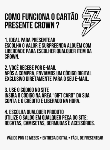 Cart&atilde;o Presente - R$200