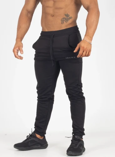 Calça Crown Training Moletom Dark  Preto 
