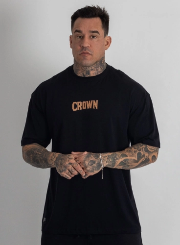 Camiseta Oversized Monster Observer Preta