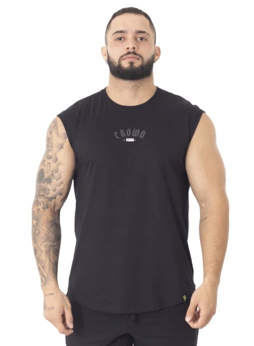 Regata Crown Training Japonesa Dark Preto Produto Regata Crown Training Japonesa Dark Preto
