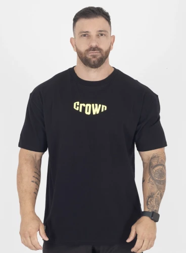 Camiseta Oversized Preta Bubble Crown Training Produto Camiseta Oversized Preta Bubble Crown Training