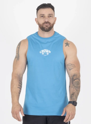 Produto Regata Crown New Tank Dumbbell Azul 