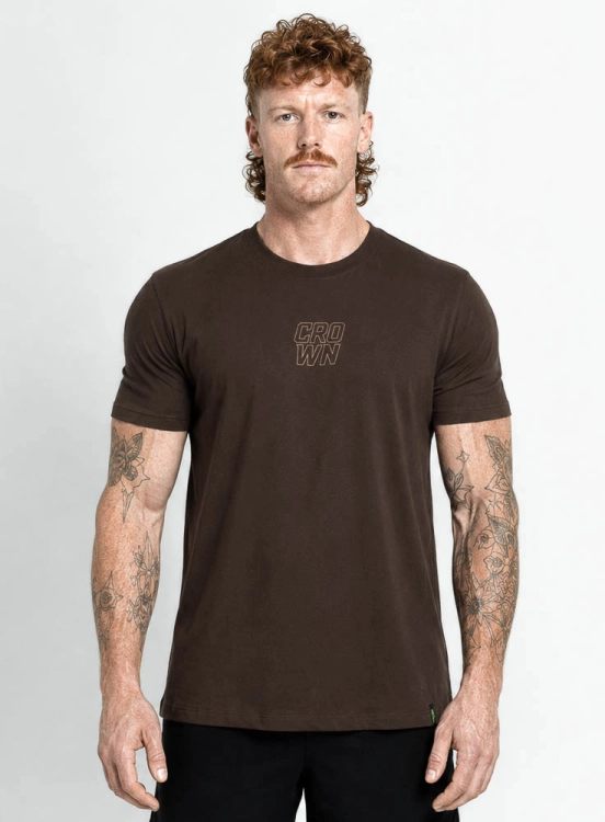 Produto Camiseta Crown Training Static Bold Marrom