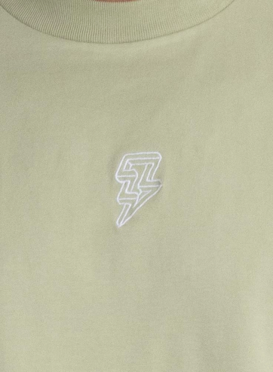 Camiseta Oversized Mid Logo Verde Claro Produto Camiseta Oversized Mid Logo Verde Claro