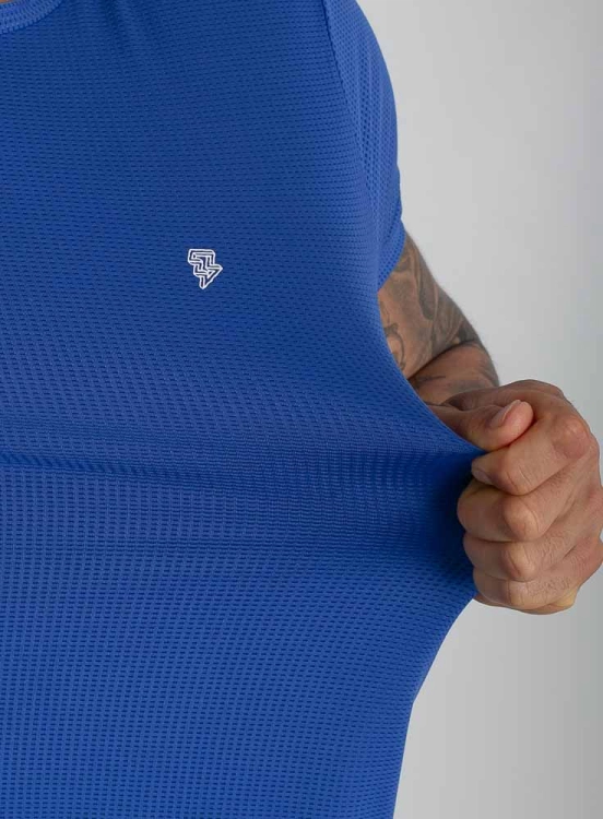 Camiseta Crown Polytech Mini Logo Azul Produto Camiseta Crown Polytech Mini Logo Azul