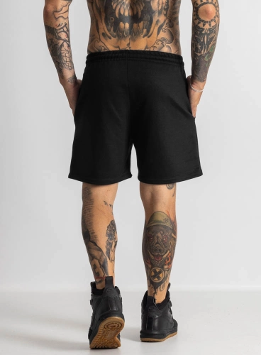 Bermuda de Moletom Crown Curta Bodyuilder Preta Produto Bermuda de Moletom Crown Curta Bodyuilder Preta