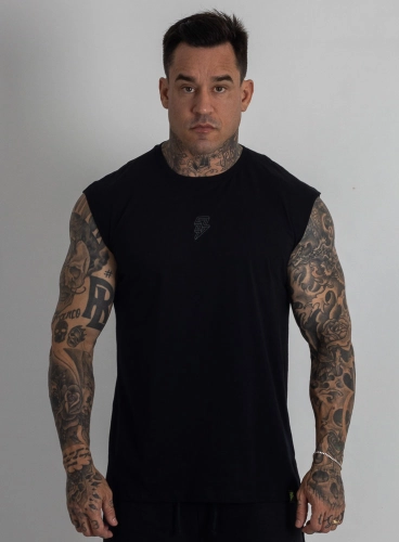 Produto Regata Crown Japonesa Reta Bodybuilder Preta