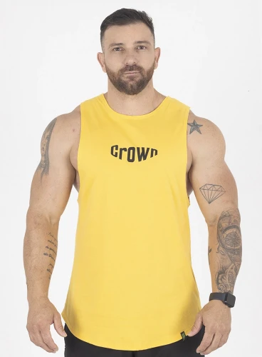 Regata Crown Tank Bubble Amarelo Regata Crown Tank Bubble Amarelo