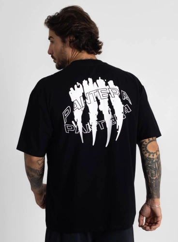 Camiseta Oversized Pantera Preta