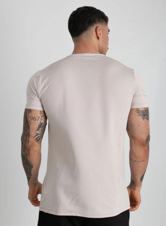 Camiseta Crown Polytech Creme Produto Camiseta Crown Polytech Creme