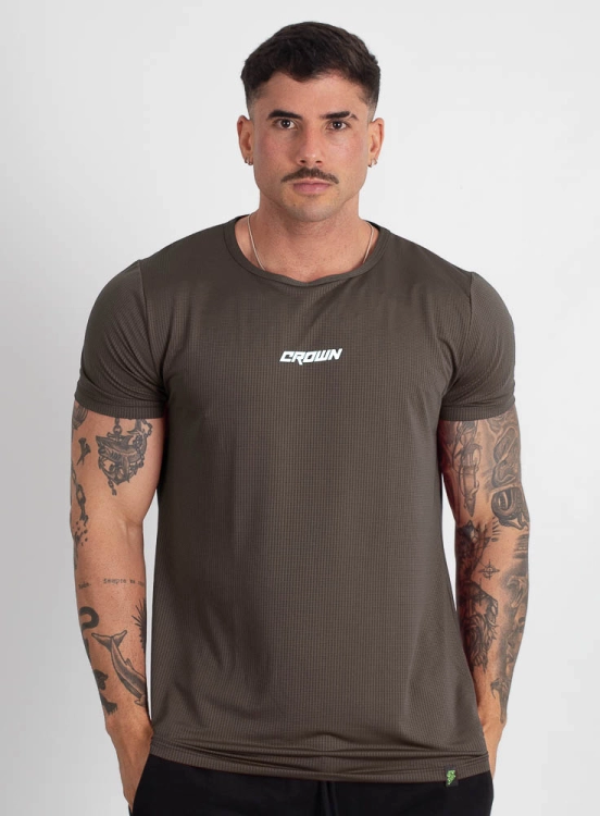 Produto Camiseta Crown Polytech Verde Musgo