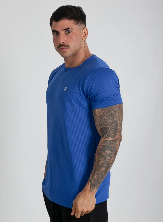 Camiseta Crown Polytech Mini Logo Azul Produto Camiseta Crown Polytech Mini Logo Azul