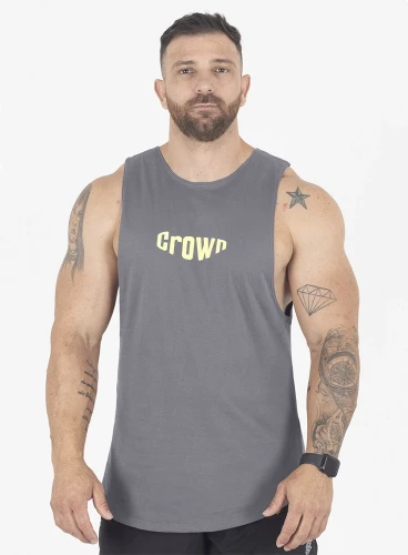 Regata Crown Tank Bubble  Grafite 