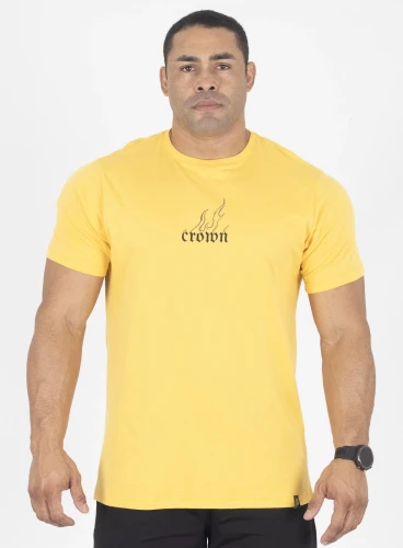Camiseta Crown Training Fire Amarelo Produto Camiseta Crown Training Fire Amarelo