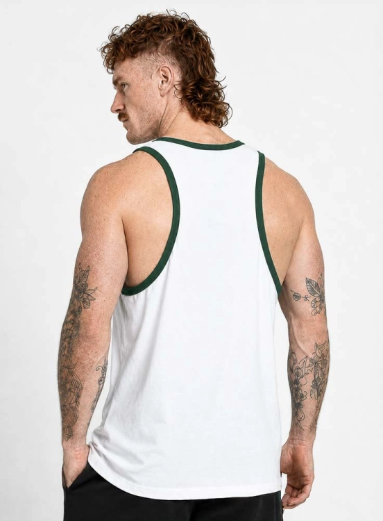 Produto Regata Crown Nadador Logo Branca e Verde