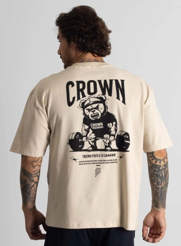 Camiseta Oversized Off White Treino Fofo Produto Camiseta Oversized Off White Treino Fofo