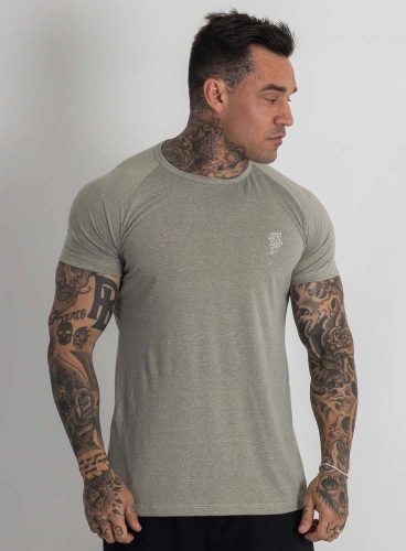 Camiseta Crown Training Classic Mescla Verde Khaki