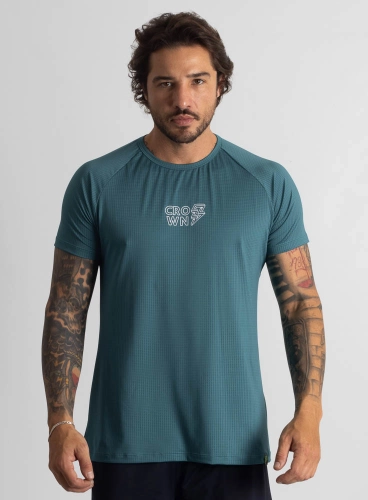 Camiseta Crown Dry Fit ice Raio Teal Camiseta Crown Dry Fit ice Raio Teal