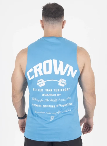 Produto Regata Crown New Tank Dumbbell Azul 