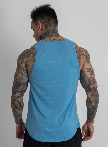 Produto Regata Crown Tradicional Core Mescla Azul Claro
