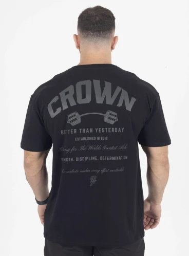 Produto Camiseta Oversized Preta Dumbbell Crown Training