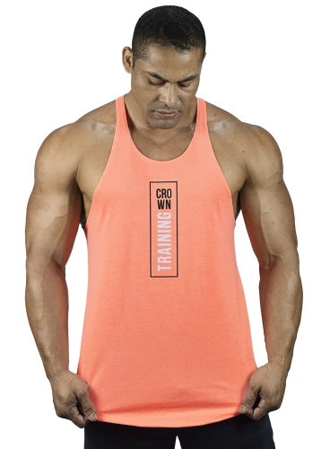 Regata Cavada Crown Training Laranja Neon Produto Regata Cavada Crown Training Laranja Neon