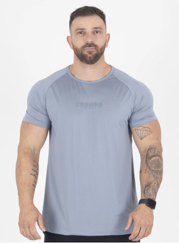 Camiseta  Crown Dry Fit Ice Aço