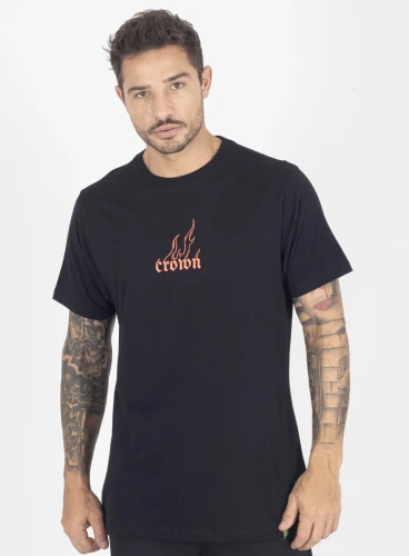 Camiseta Crown Training Fire Preto Produto Camiseta Crown Training Fire Preto