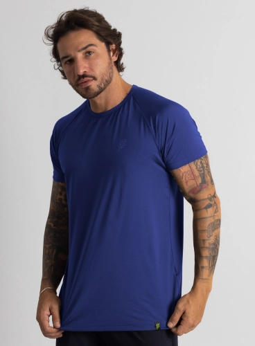 Camiseta Crown Dry Fit Lisa Azul Bic Camiseta Crown Dry Fit Lisa Azul Bic