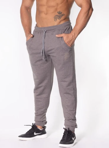 Calça Crown Training Moletom Raio Mescla Black