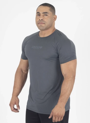 Produto Camiseta Crown Dry Fit ice Chumbo