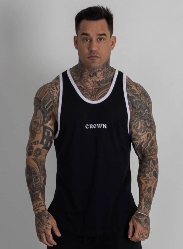 Regata Crown Tradicional Bordada Origin Preta