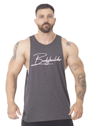 Regata Crown Corte Laser Bodybuilder Mescla Black