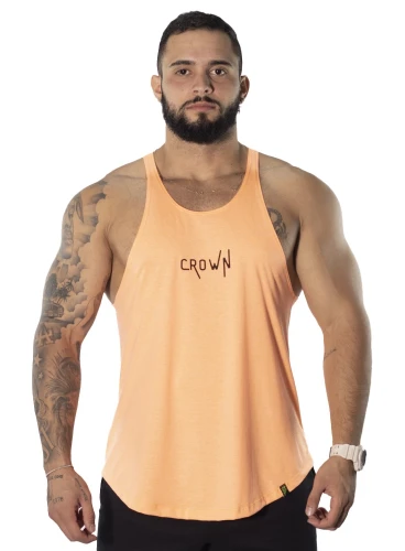 Regata Cavada Crown Basica Laranja Neon