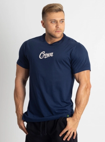 Camiseta Crown Training OldStyle Azul Marinho