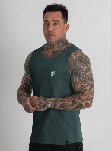 Produto Regata Crown Training Canelada Mescla Verde Escuro