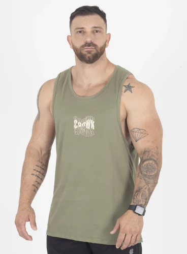 Regata Crown Training Regatão Wave Verde Regata Crown Training Regatão Wave Verde