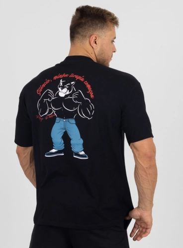 Camiseta Oversized Pantera Terapia Preta