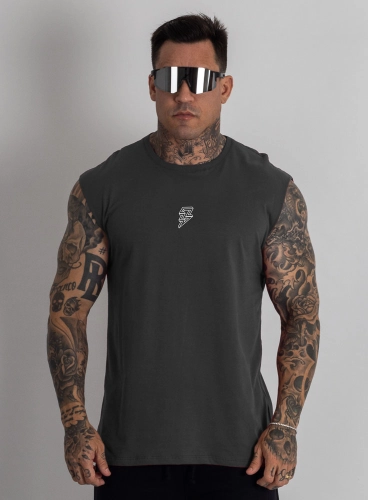 Regata Crown Japonesa Reta Bodybuilder Grafite Produto Regata Crown Japonesa Reta Bodybuilder Grafite